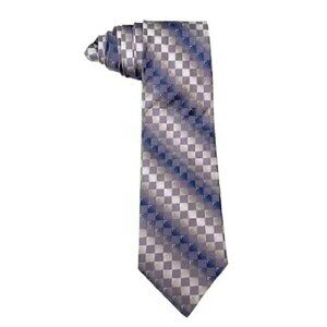 Gianfranco Valentino Silk Tie Purple Print